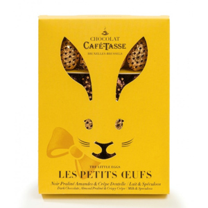 Cafe Tasse Rabbit Box with 16 Assorted Chocolate Eggs 133g